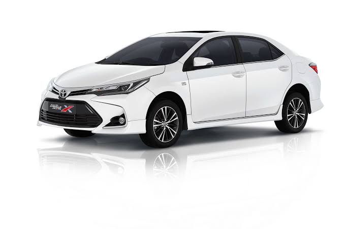 Toyota Corolla Grande sedan available for rental